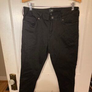 Black Spray on Skinny Jeans
